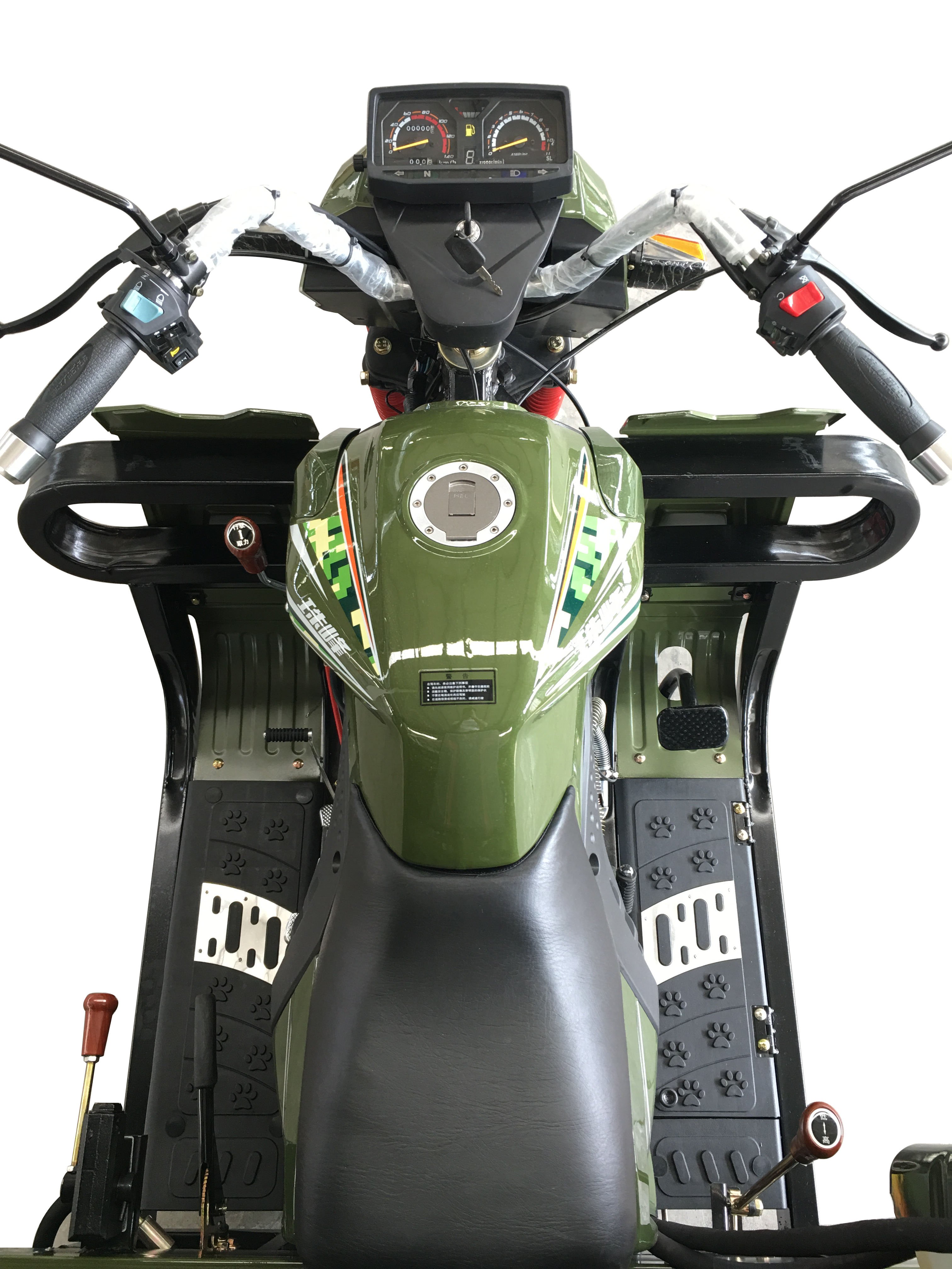 Gasoline Engine 250 Water Cooled Hydraulic Lifting Goods Delivery Tricycle for Sale